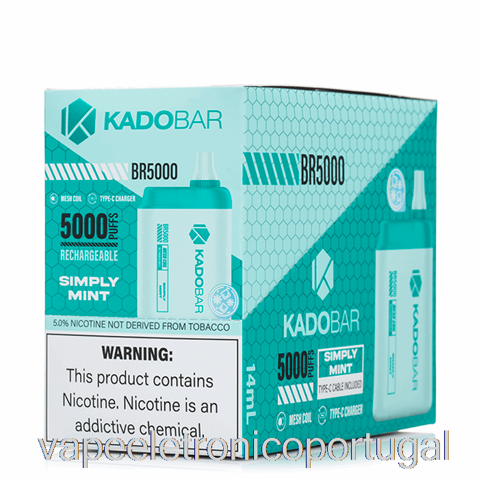 Vape Eletrônico [pacote Com 5] Kado Bar Br5000 Descartável